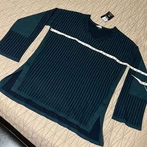 Smartwool Shadow Pine V-neck Ribbed Sweater XL NWT